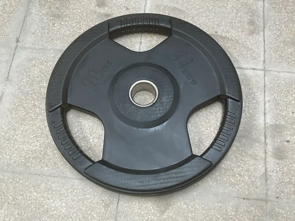 Rubber plated 50mm Halterschijf 20kg
